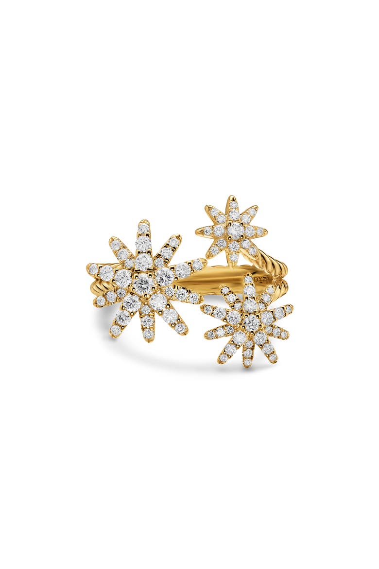 Starburst Pavé Diamond Ring, Main, color, GOLD