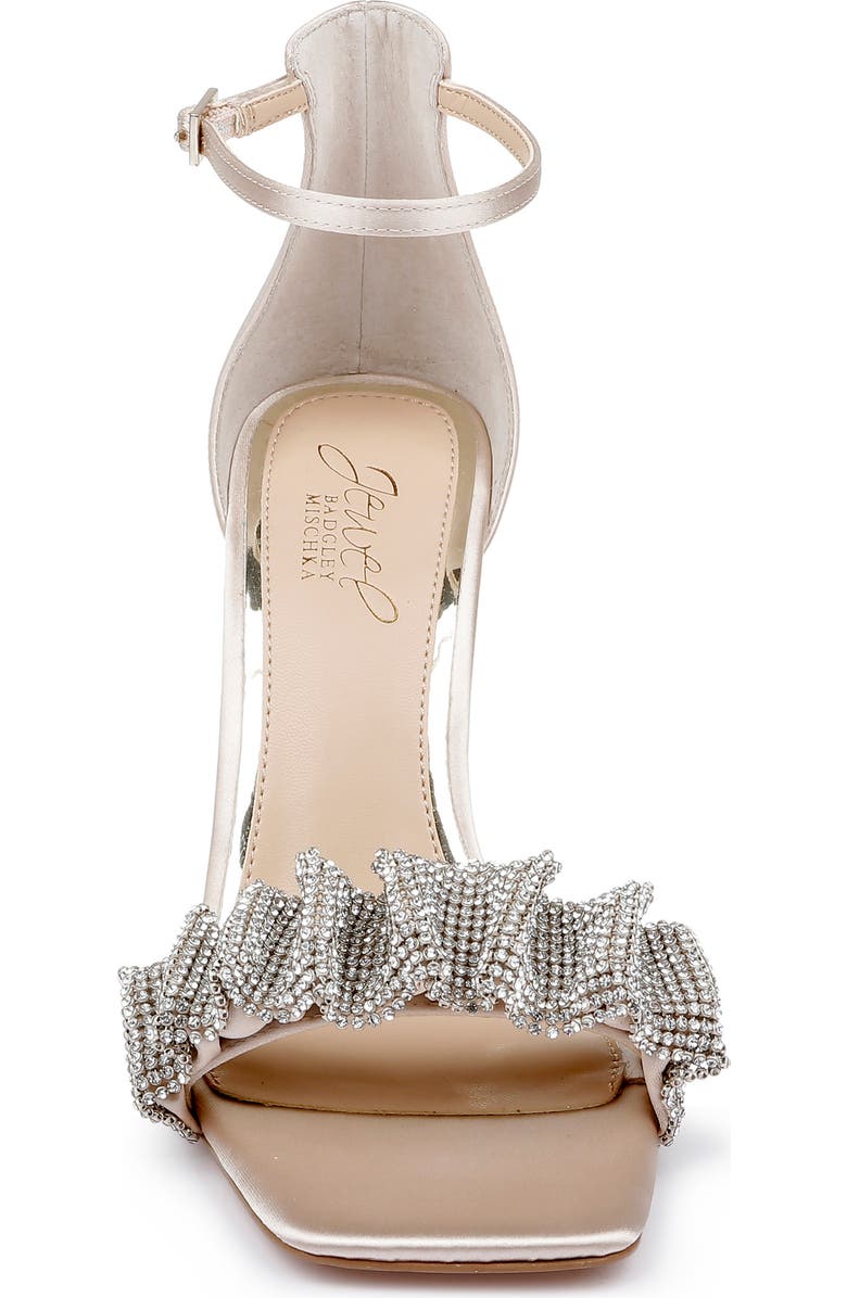 Jewel Badgley Mischka Ridley Ankle Strap Sandal, Alternate, color, Champagne