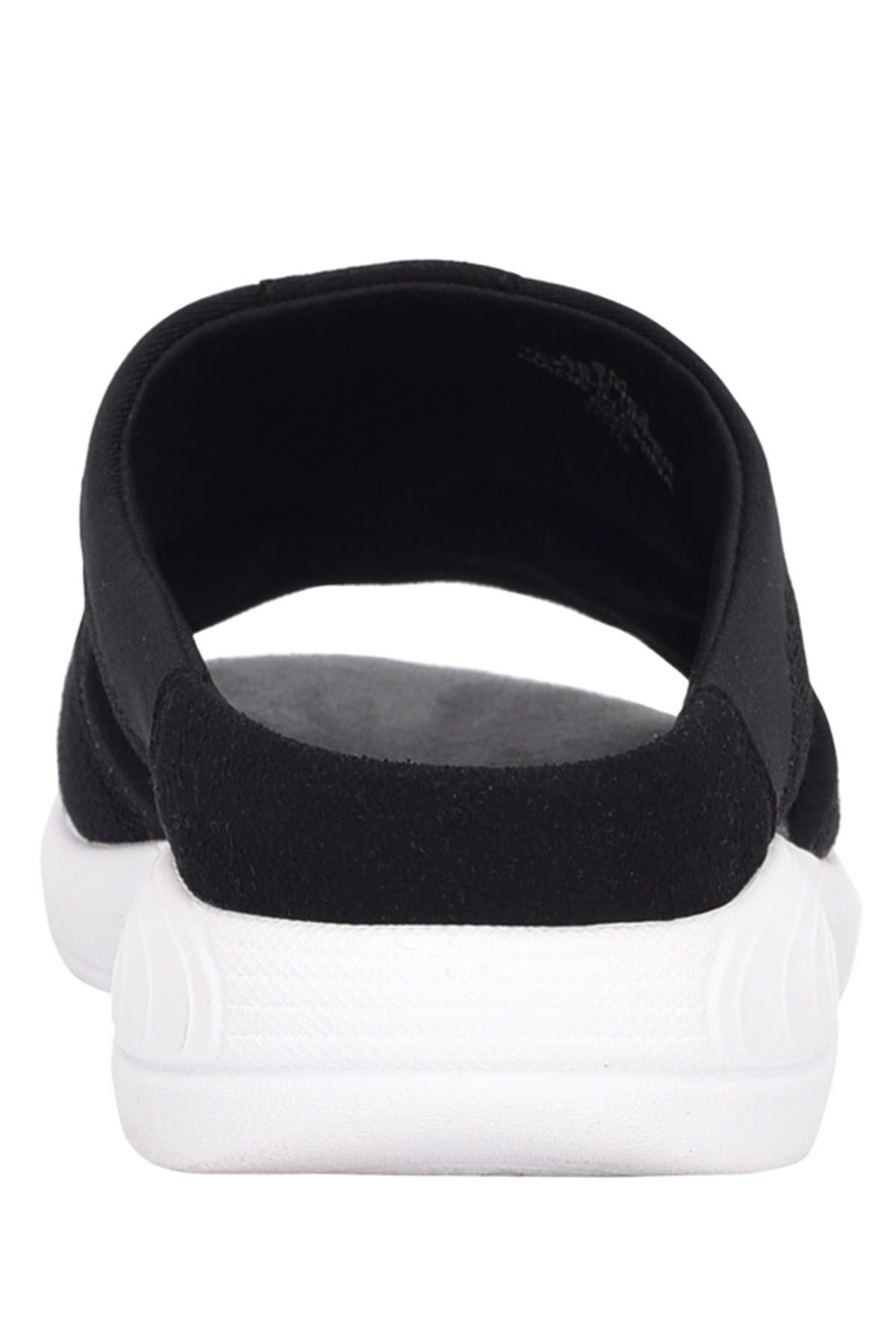 Easy Spirit Tine Slide Sandal, Alternate, color, Black