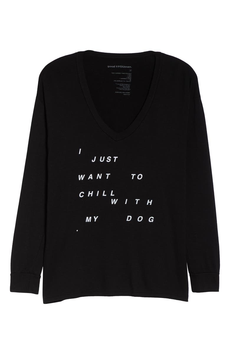 Good Hyouman Robin Chill with My Dog Graphic Shirt, Alternate, color,