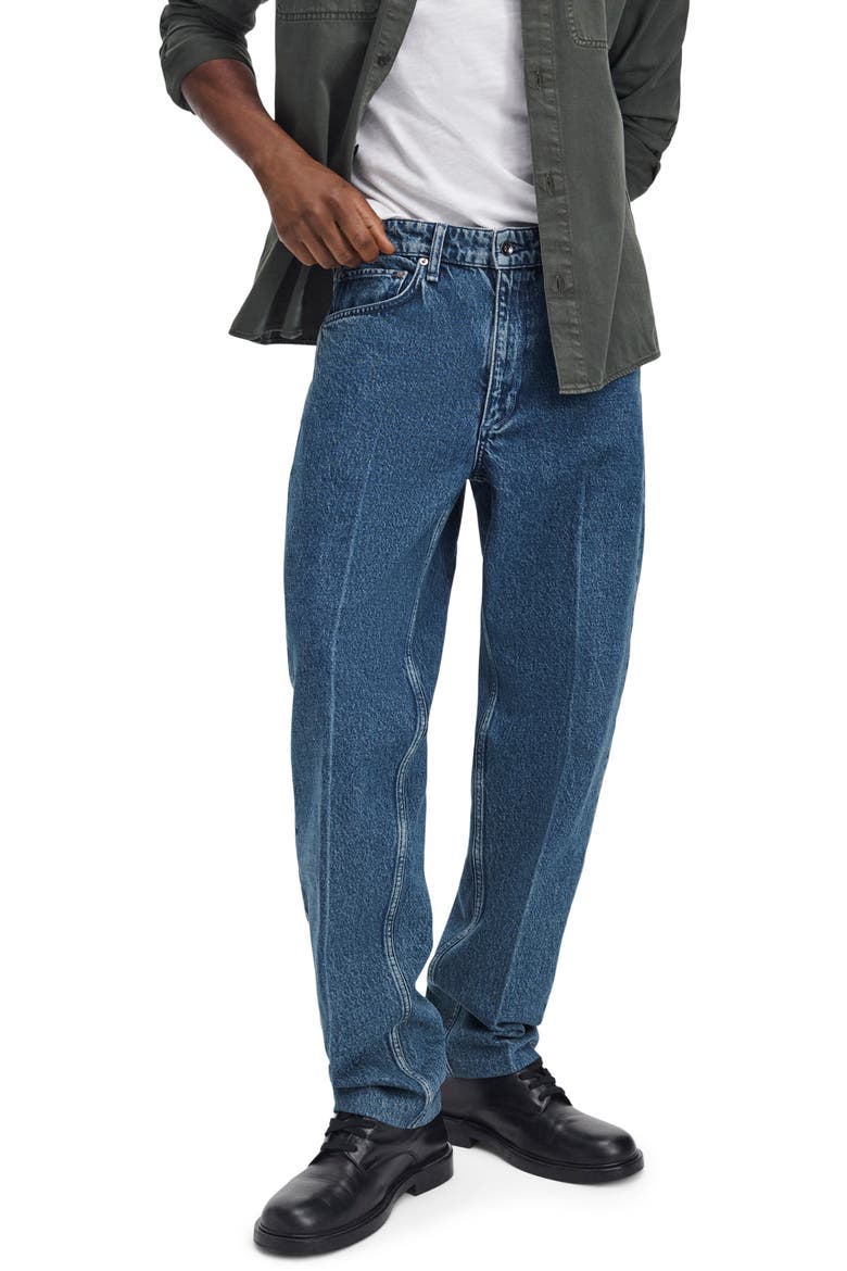 Fit 4 Authentic Rigid Mid Rise Straight Leg Jeans, Alternate, color, ATLAS