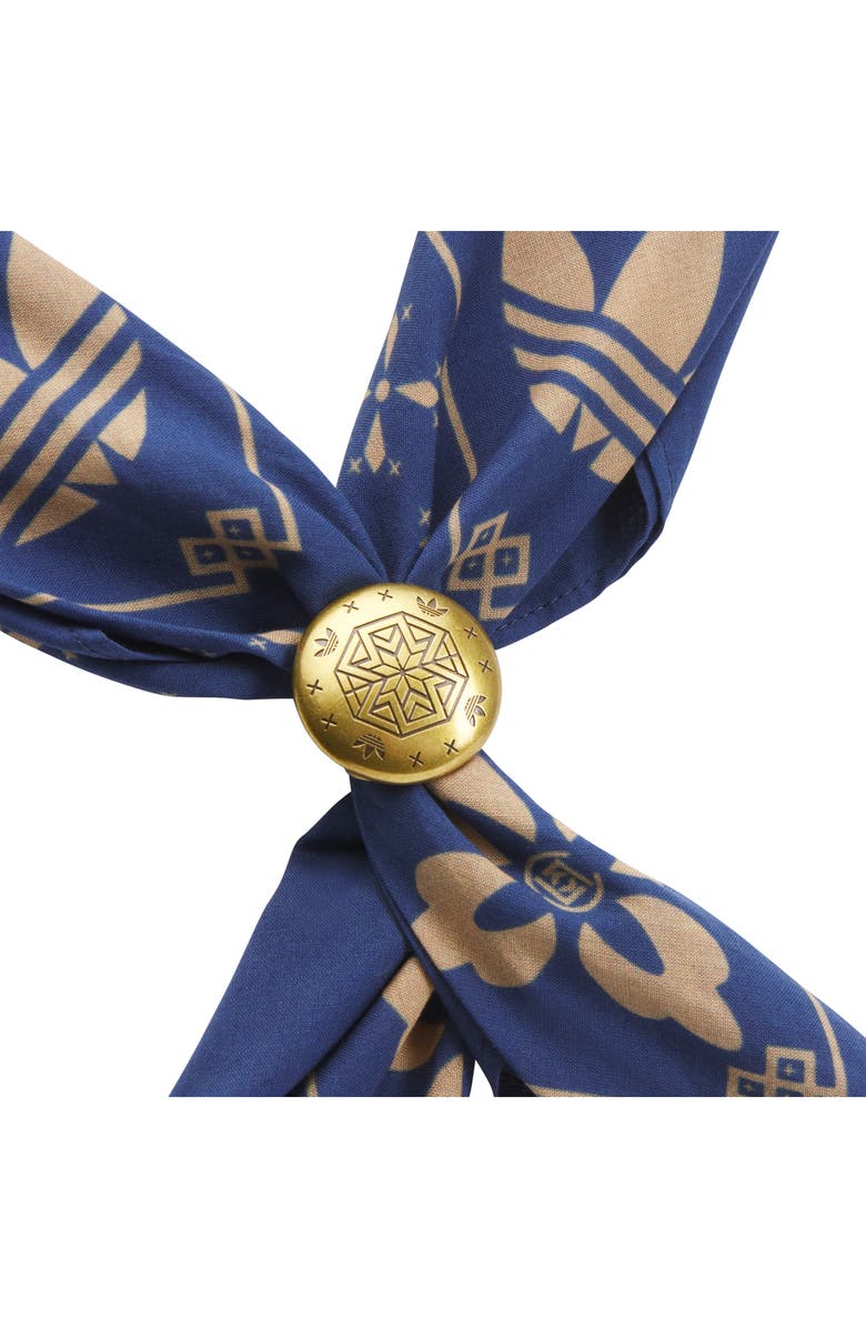 adidas Originals x CLOT Cotton Bandana, Alternate, color, Tech Indigo/ Cardboard