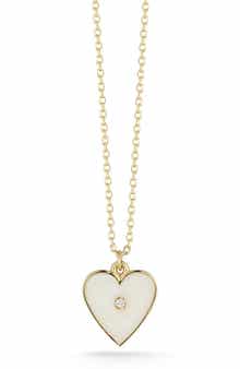 Ember Fine Jewelry 14K Gold Diamond Heart Pendant Necklace