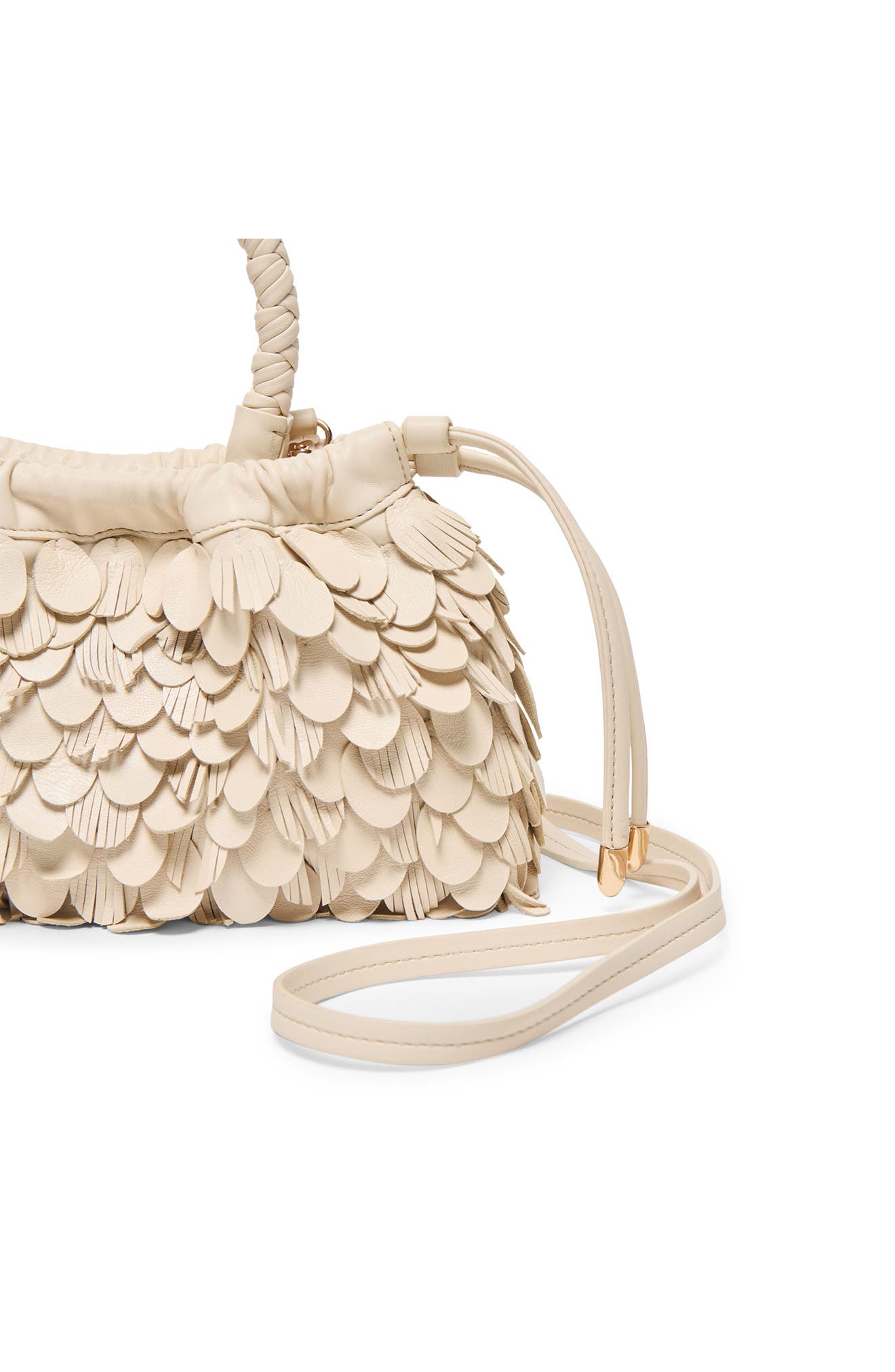 Dolce Vita Agatha Leather Handbag, Alternate, color, Ivory