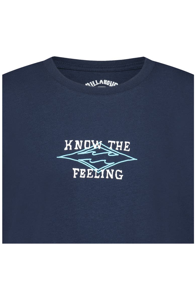 Kids' Boys Know the Feeling Graphic Cotton T-Shirt, Alternate, color, TRUE NAVY