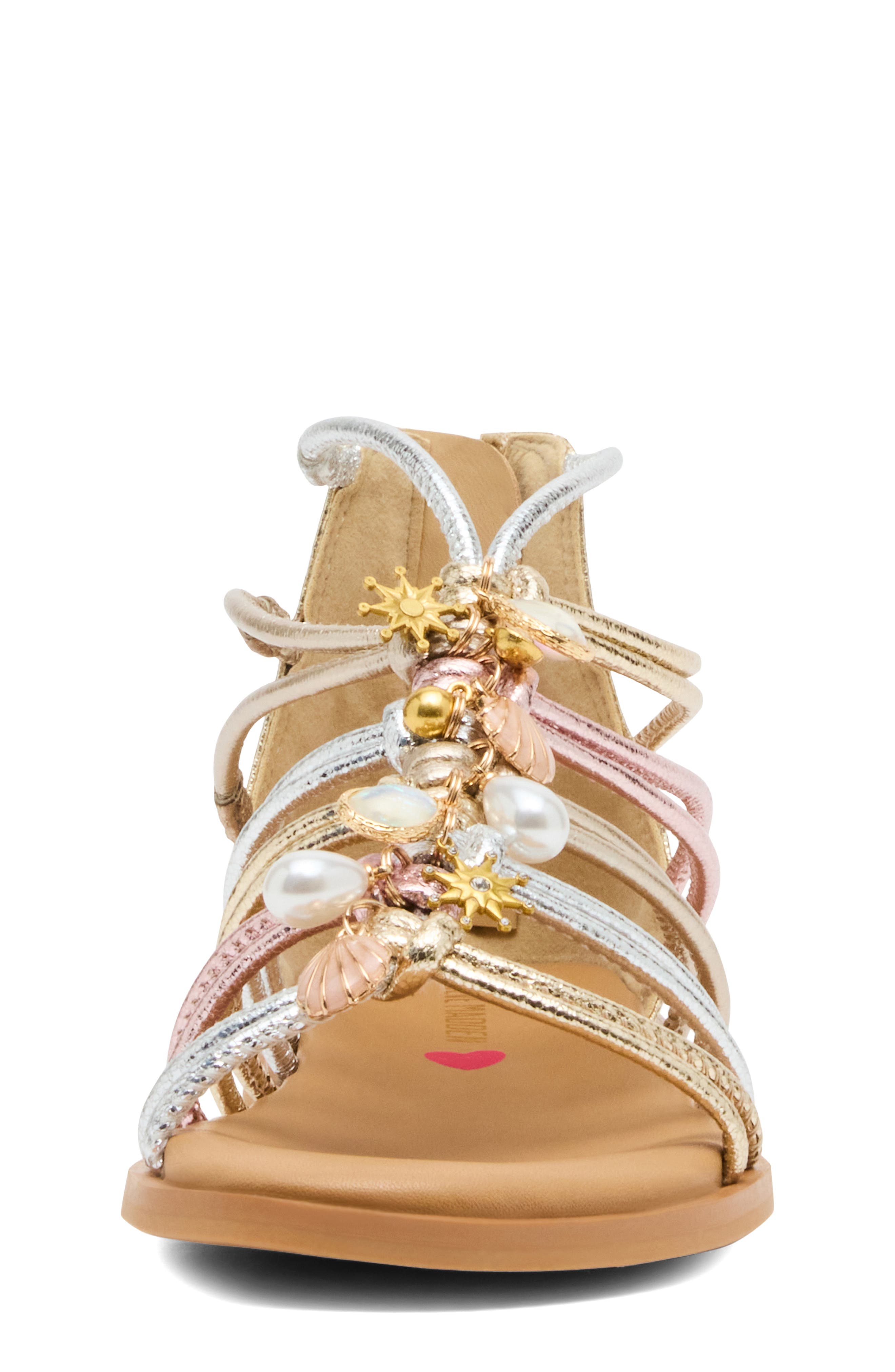 Steve Madden Kids' JGlowee Cage Sandal, Alternate, color, Metallic Multi