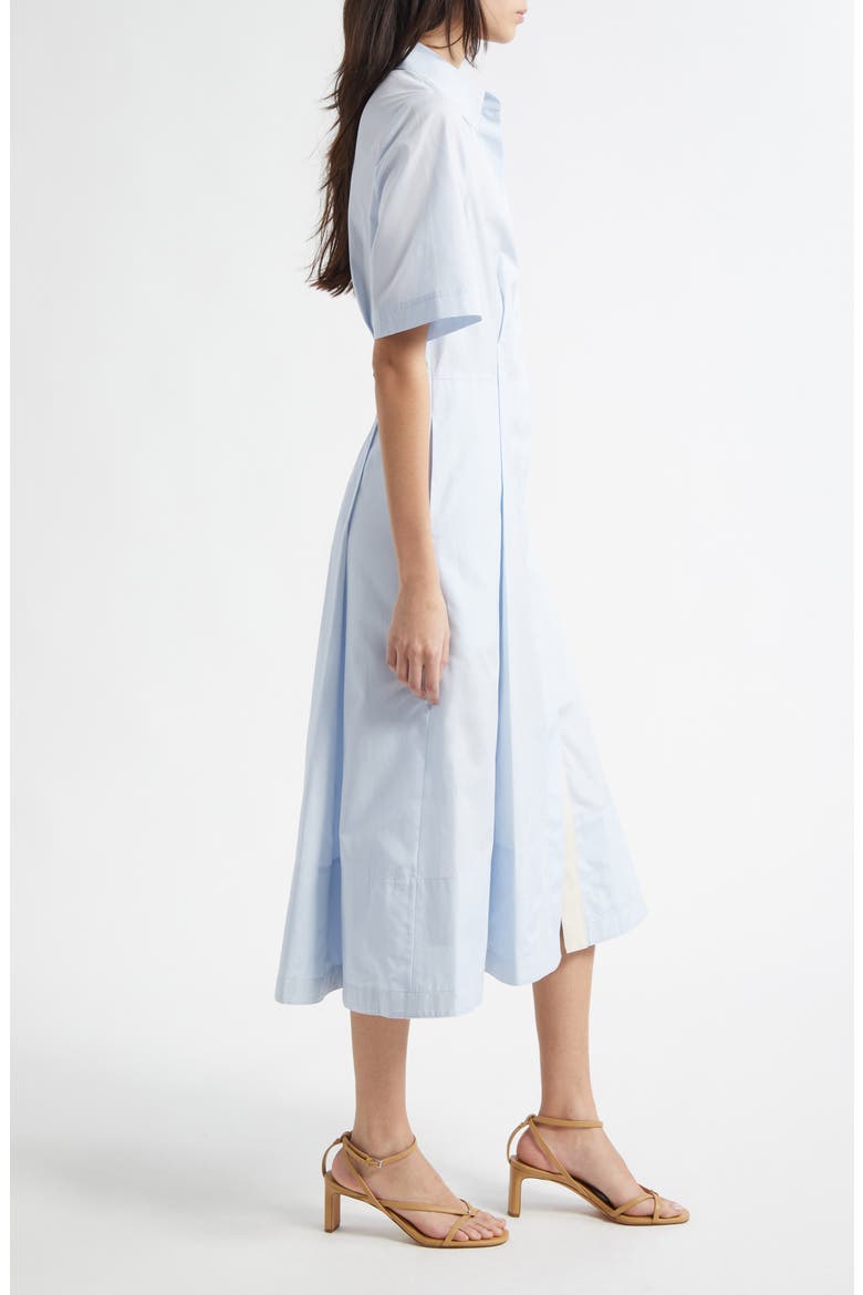 Canvas Tape Shirtdress, Alternate, color, SKY MIST