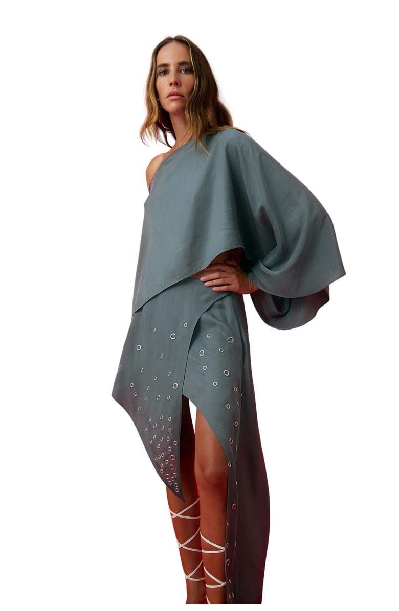 Nocturne Asymmetric Skirt, Alternate, color, 