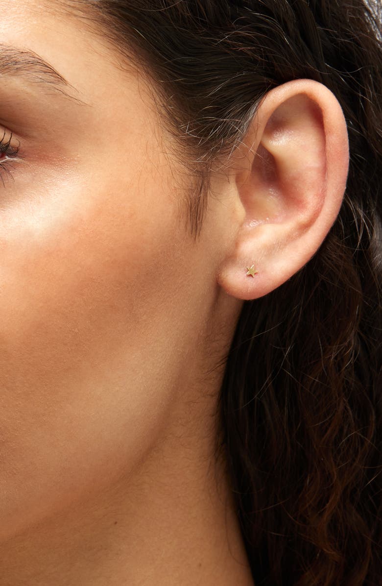 Nashelle Tiny Star Stud Earrings, Alternate, color, Gold Fill