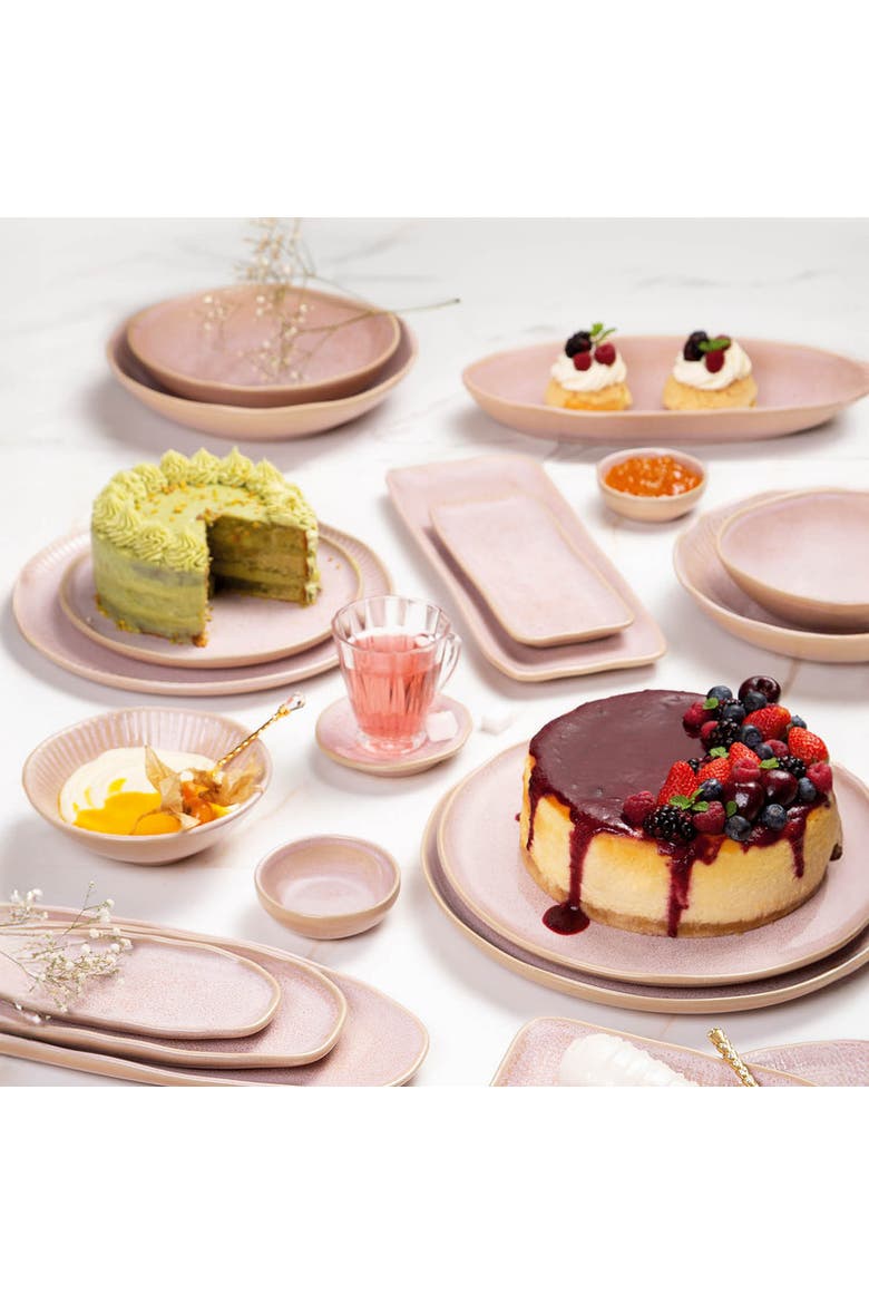 Rectangular Platter Medium Set of 4, Alternate, color, Litchi