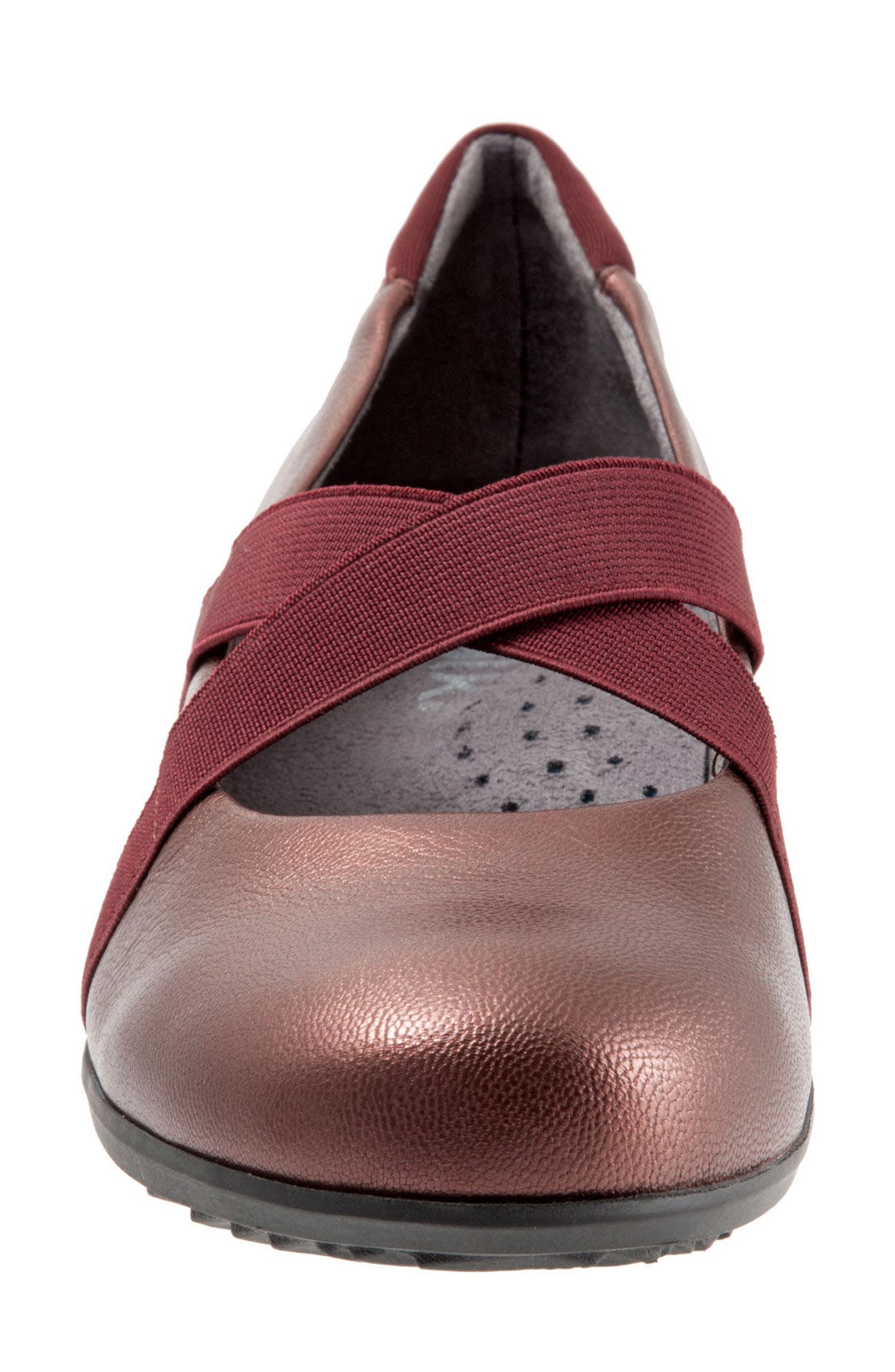 Waverly Mary Jane Wedge, Alternate, color, BURGUNDY LEATHER