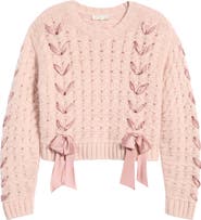 LoveShackFancy Quimby Ribbon Detail Pullover