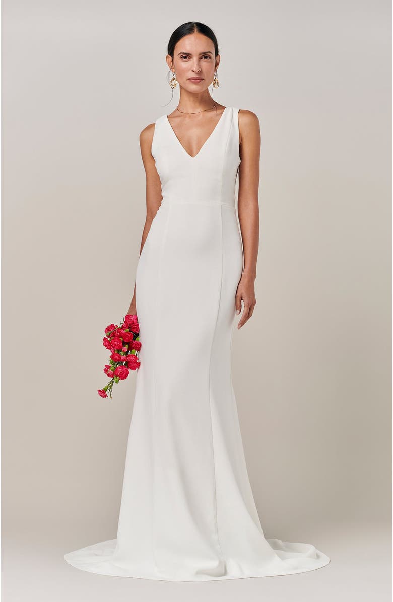 BWLDR Viola Gown, Main, color, White
