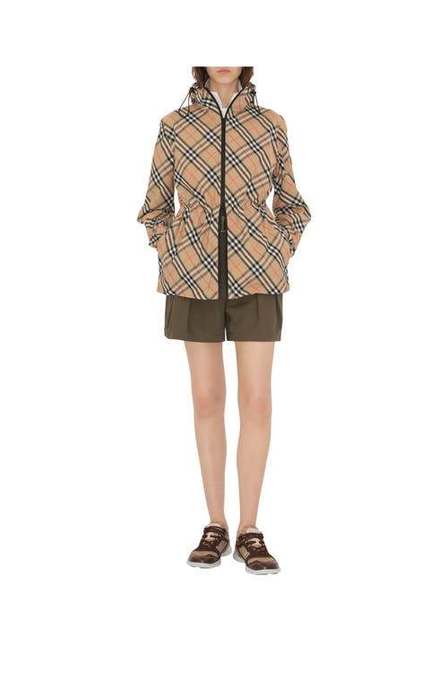 Burberry Archivio Check Hooded Jacket