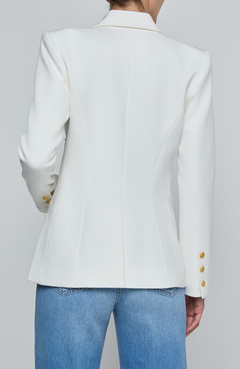 L'AGENCE Kyomi Double Breasted Blazer, Alternate, color, White