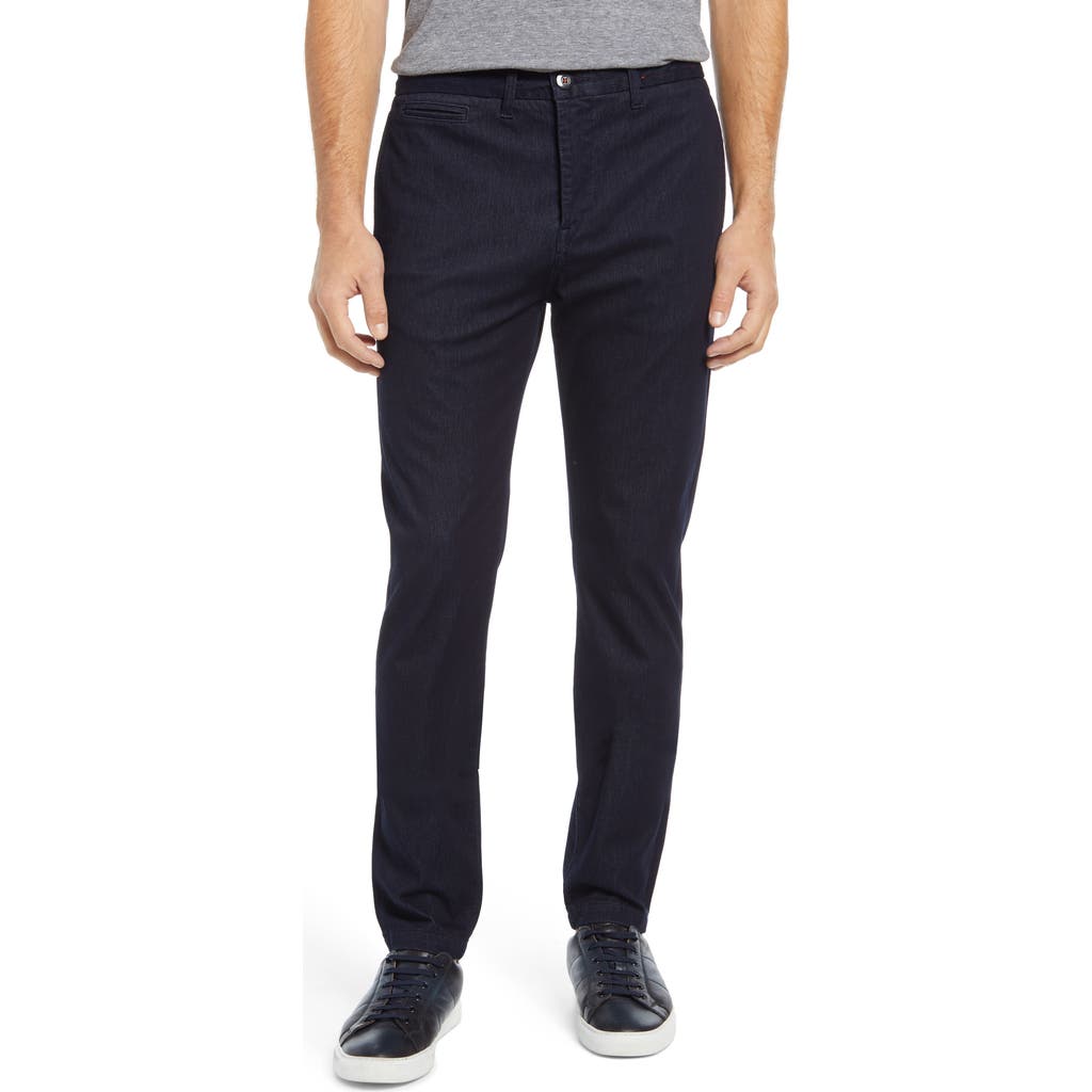 HIROSHI KATO Denit Slim Fit Chinos in Navy  product