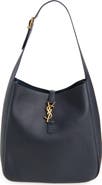 Saint Laurent Large Le 5 À 7 Leather Hobo Bag
