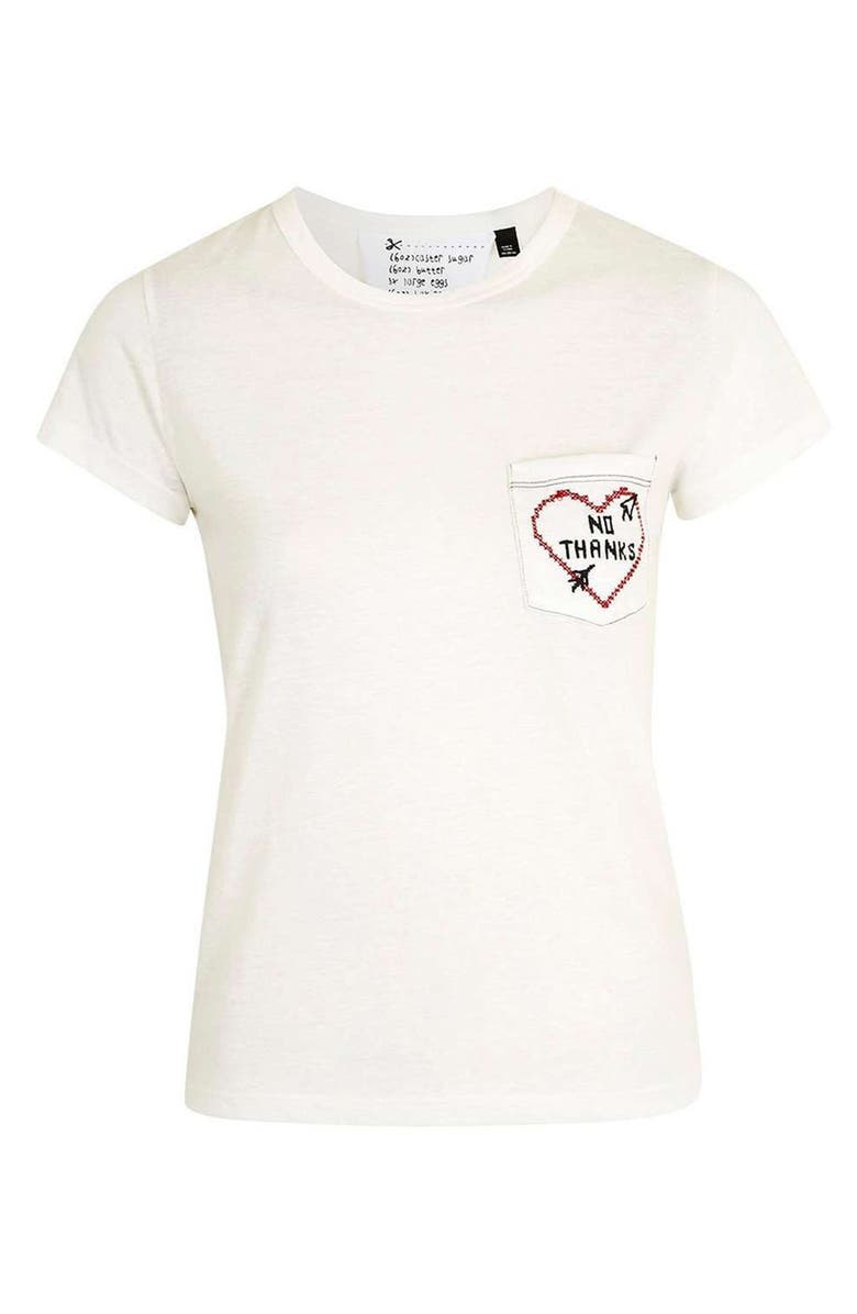Topshop by Tee & Cake No Thanks Tee, Alternate, color, 