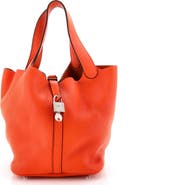 Pre-Owned Hermes Picotin Lock Bag Clemence MM