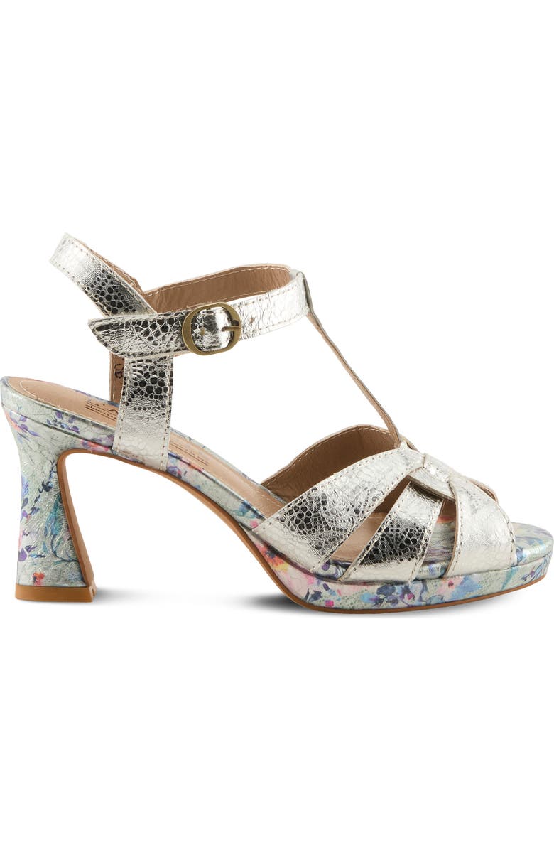 L'Artiste by Spring Step Twinkletoz Sandal, Alternate, color, Silver