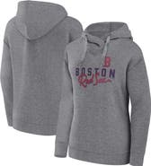 FANATICS Women's Fanatics Branded Heather Gray Boston Red Sox Script Favorite Lightweight Pullover Hoodie