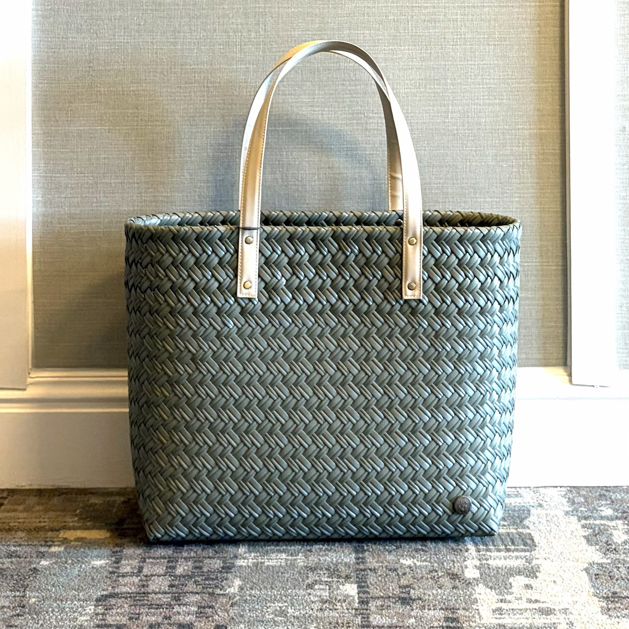 Handed By Faye Recycled Plastic Shopper, Alternate, color, Sage Green