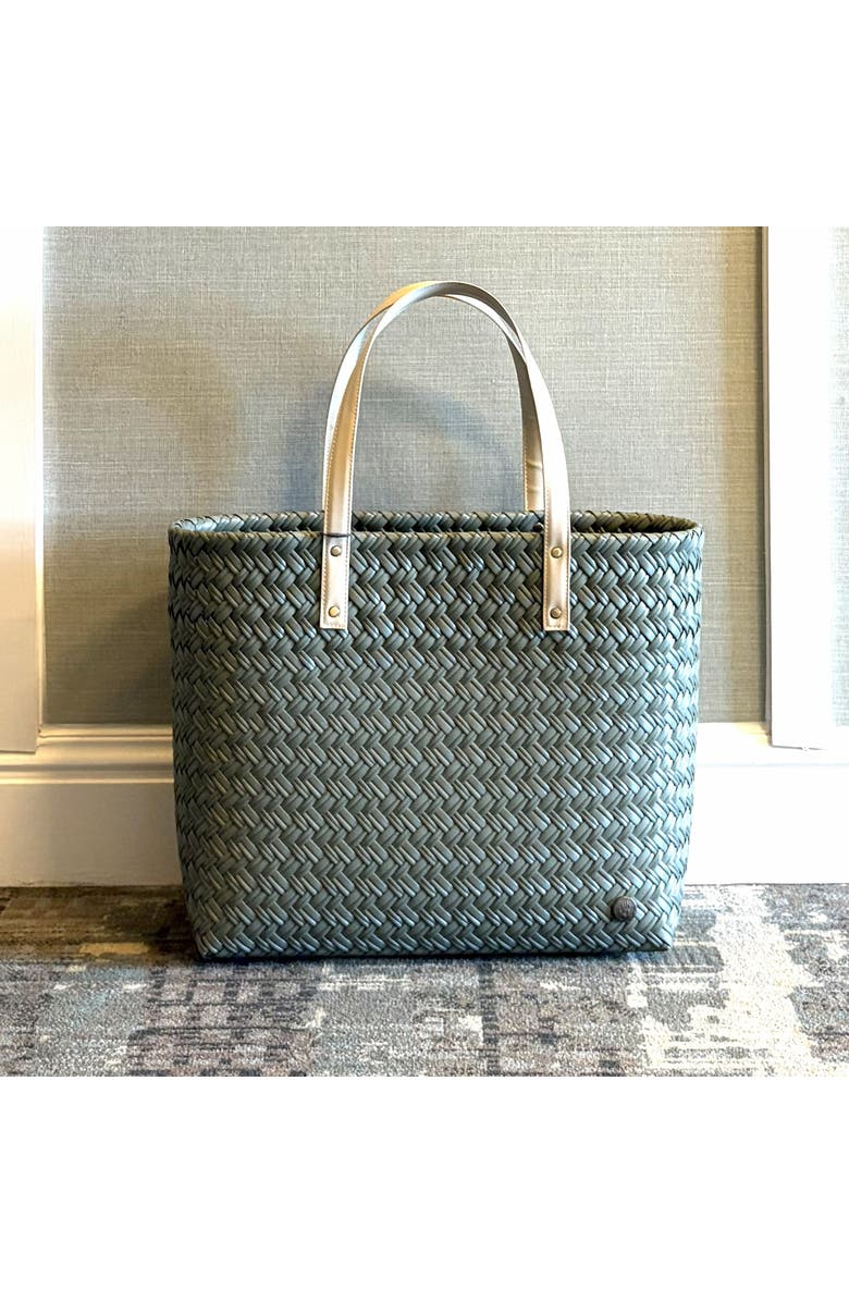 Handed By Faye Recycled Plastic Shopper, Alternate, color, Sage Green