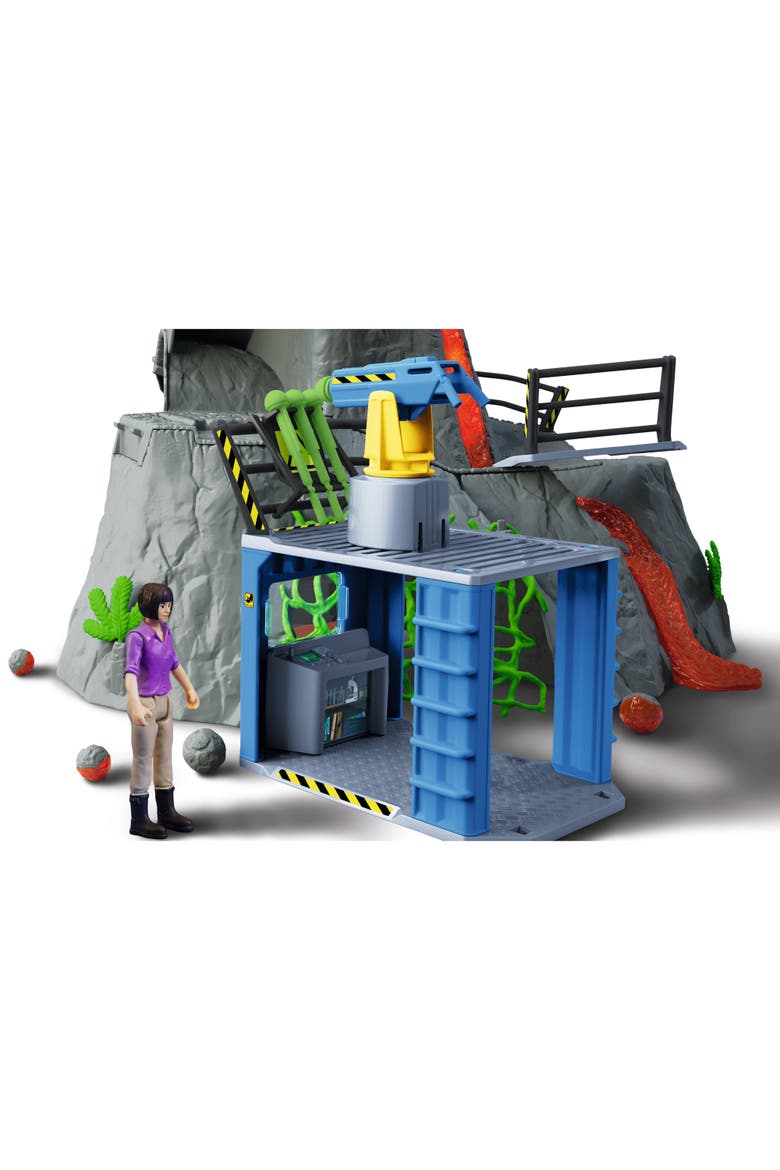 Volcano Expedition Base Camp  60 Piece Dinosaur Playset, Alternate, color, Multicolored