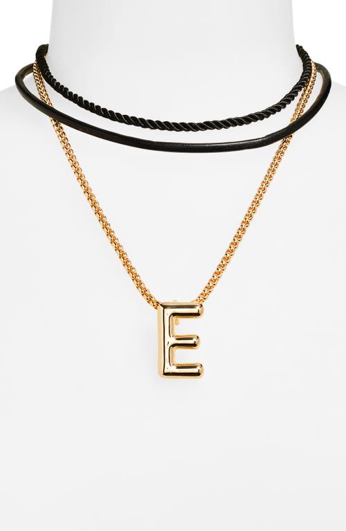 Open Edit Set Of 3 Interchangeable Initial Pendant Necklaces