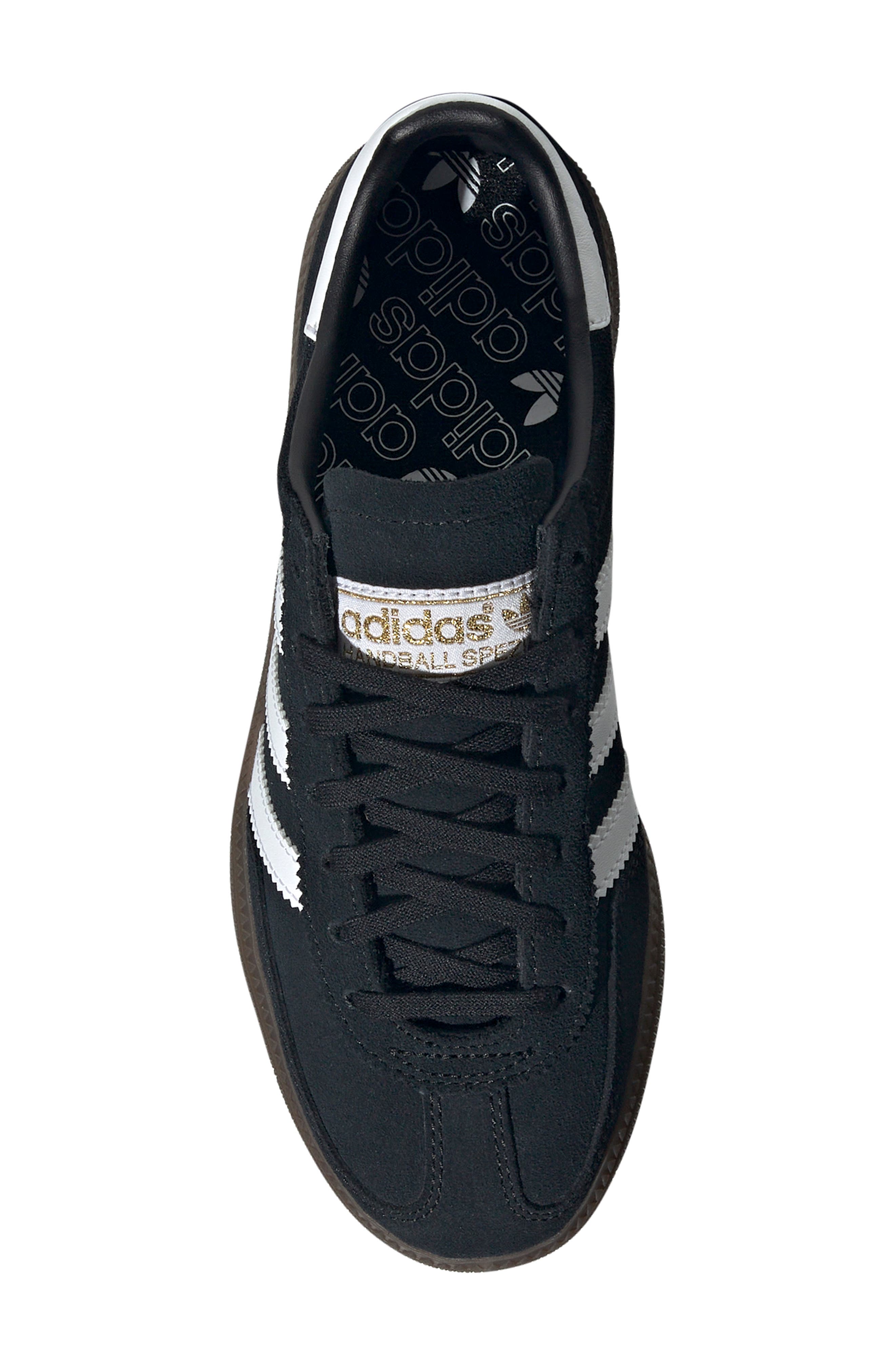 adidas Kids
 Handball Spezial Sneaker, Alternate, color, Black/ White/ Gum