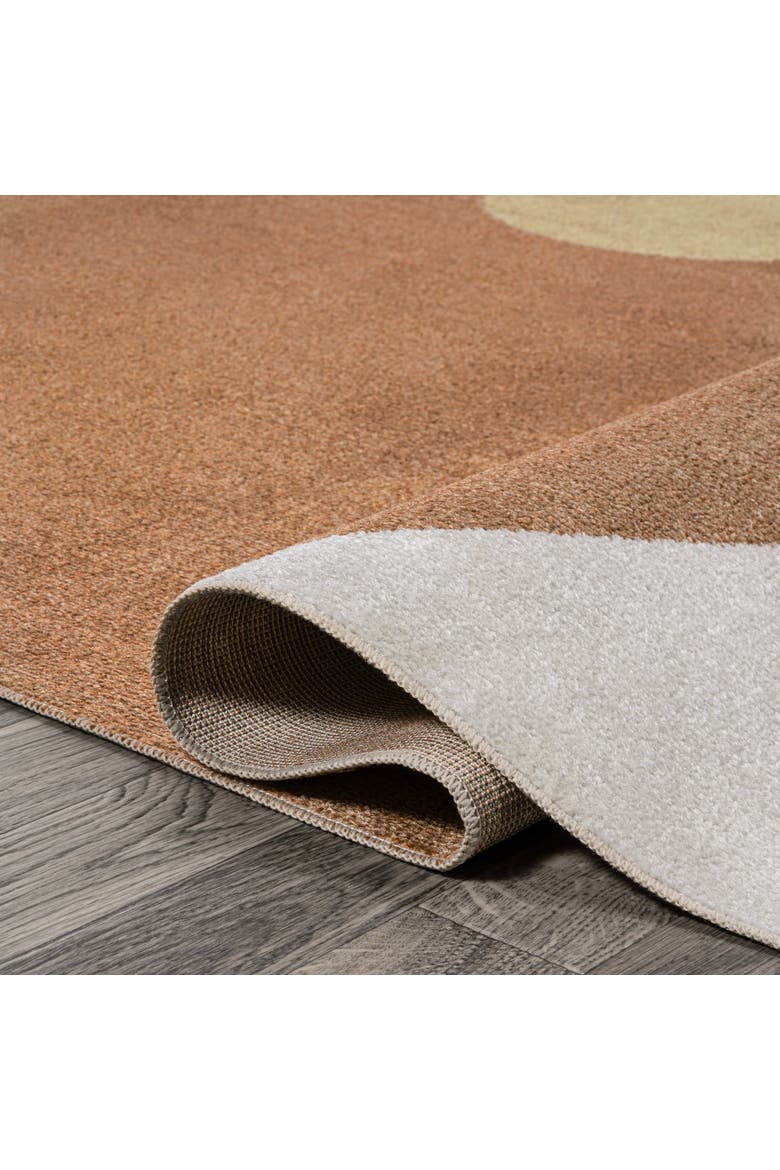 Slinger Modern Contemporary Collage Machine-Washable Area Rug, Alternate, color, Cream/Multi