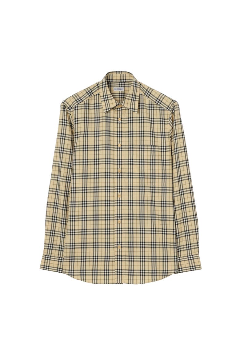 Check Cotton Shirt, Main, color, Grain