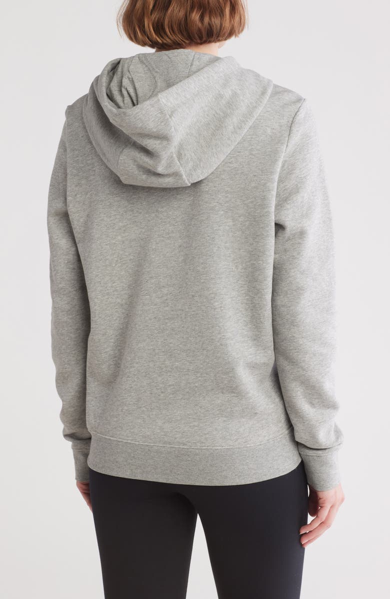 Nike Sportswear Club Fleece Hoodie, Alternate, color, Dark Grey Heather/ White