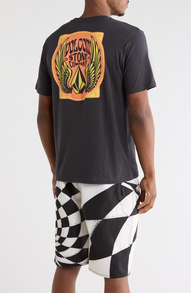 Volcom Dactyl Graphic T-Shirt, Alternate, color, Washed Black Heather