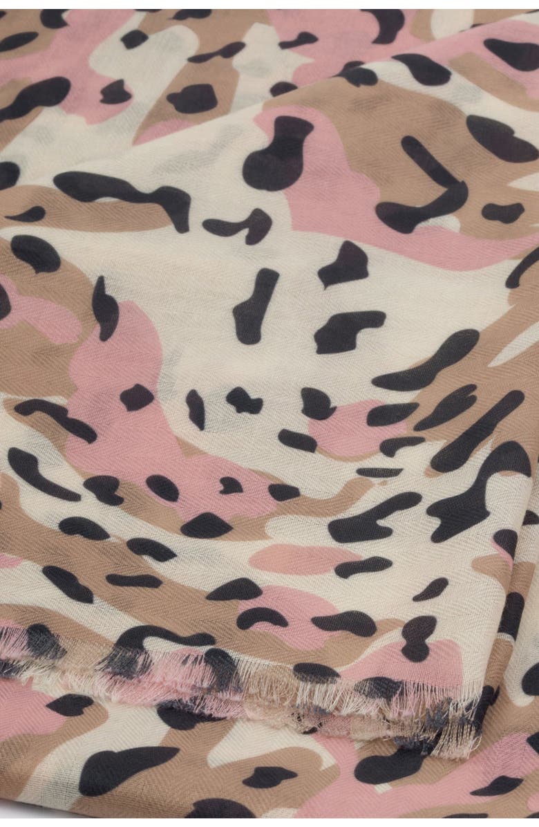 Katie Loxton Tortoiseshell Printed Scarf, Alternate, color, Pink