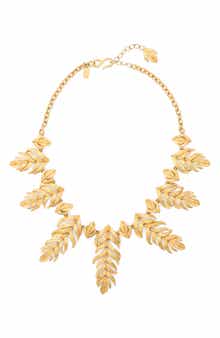 Feather Frontal Necklace