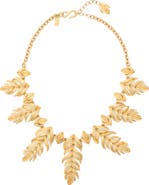 Kenneth Jay Lane Feather Frontal Necklace