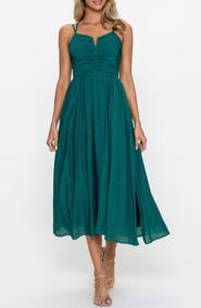 PS By Cupshe Smocked Strappy Midi Dress