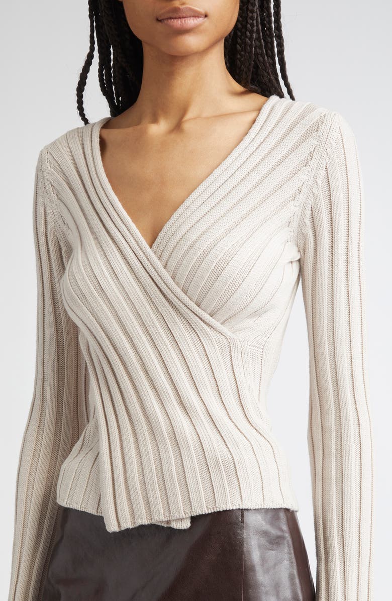 Paloma Wool Valeria Reversible Merino Wool Sweater, Alternate, color, Off-White