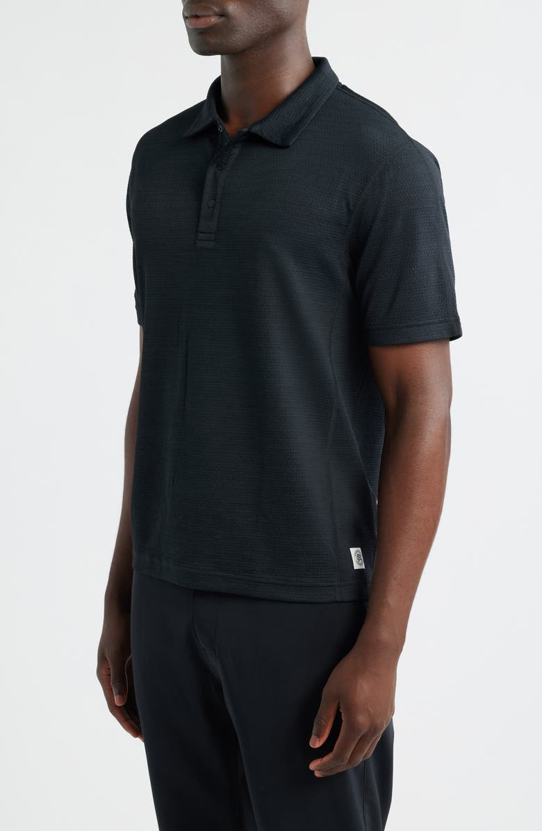 Reigning Champ Solotex<sup>®</sup> Mesh Tiebreak Performance Polo, Alternate, color, Black