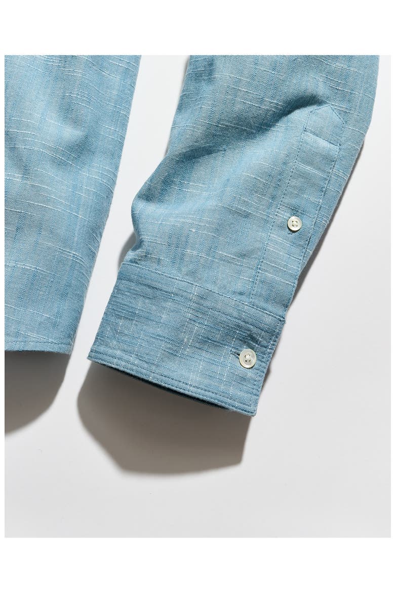 Scout Slub Cotton Button-Up Shirt, Alternate, color, STEEL BLUE