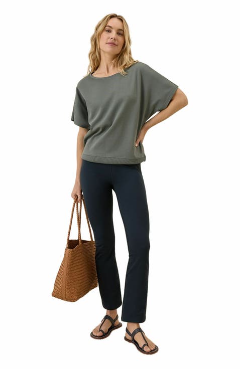 On the Go-To Cropped Bootcut Legging Made with Organic Cotton