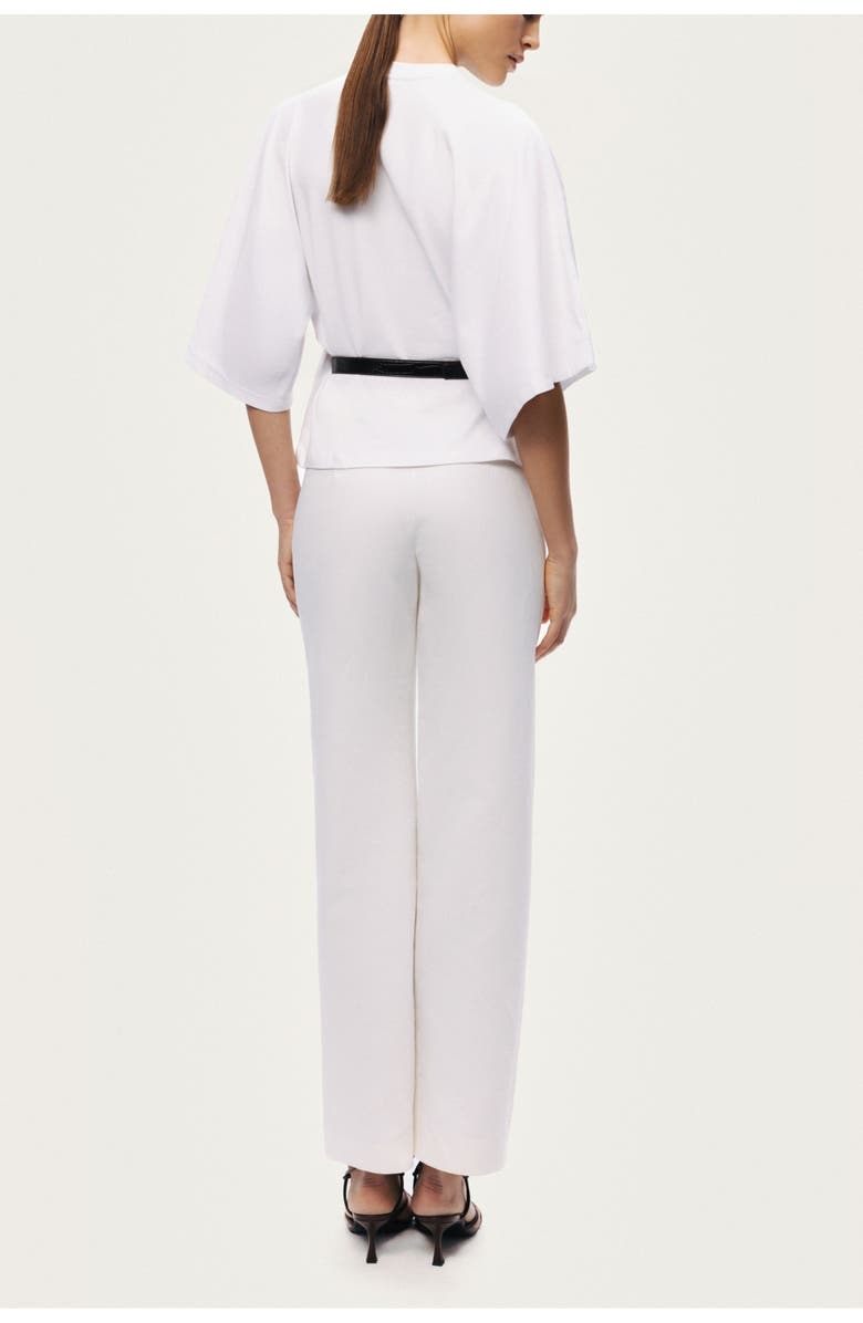Nocturne Belted Oversized T-Shirt, Alternate, color, Ivory