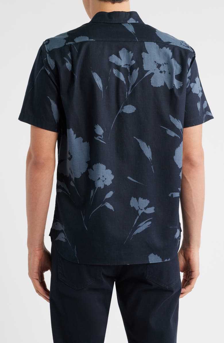 Shadow Floral Short Sleeve Button-Up Shirt