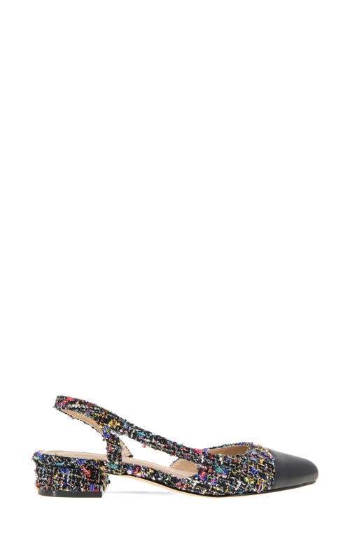 Bcbgeneration Women's Tillie Cap Toe Slingback Block Heel Pumps In Multi Boucle