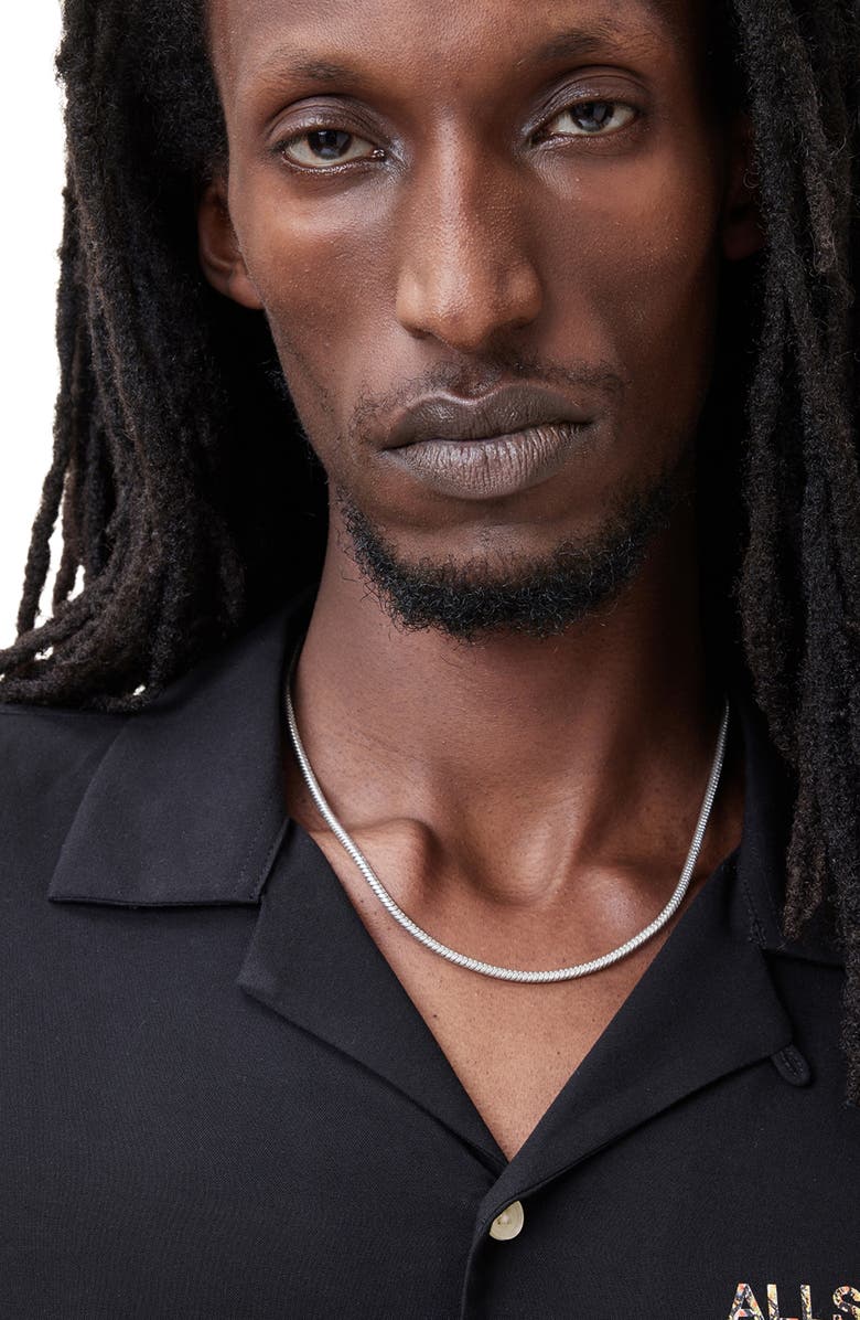 AllSaints Men's Snake Chain Necklace, Alternate, color,