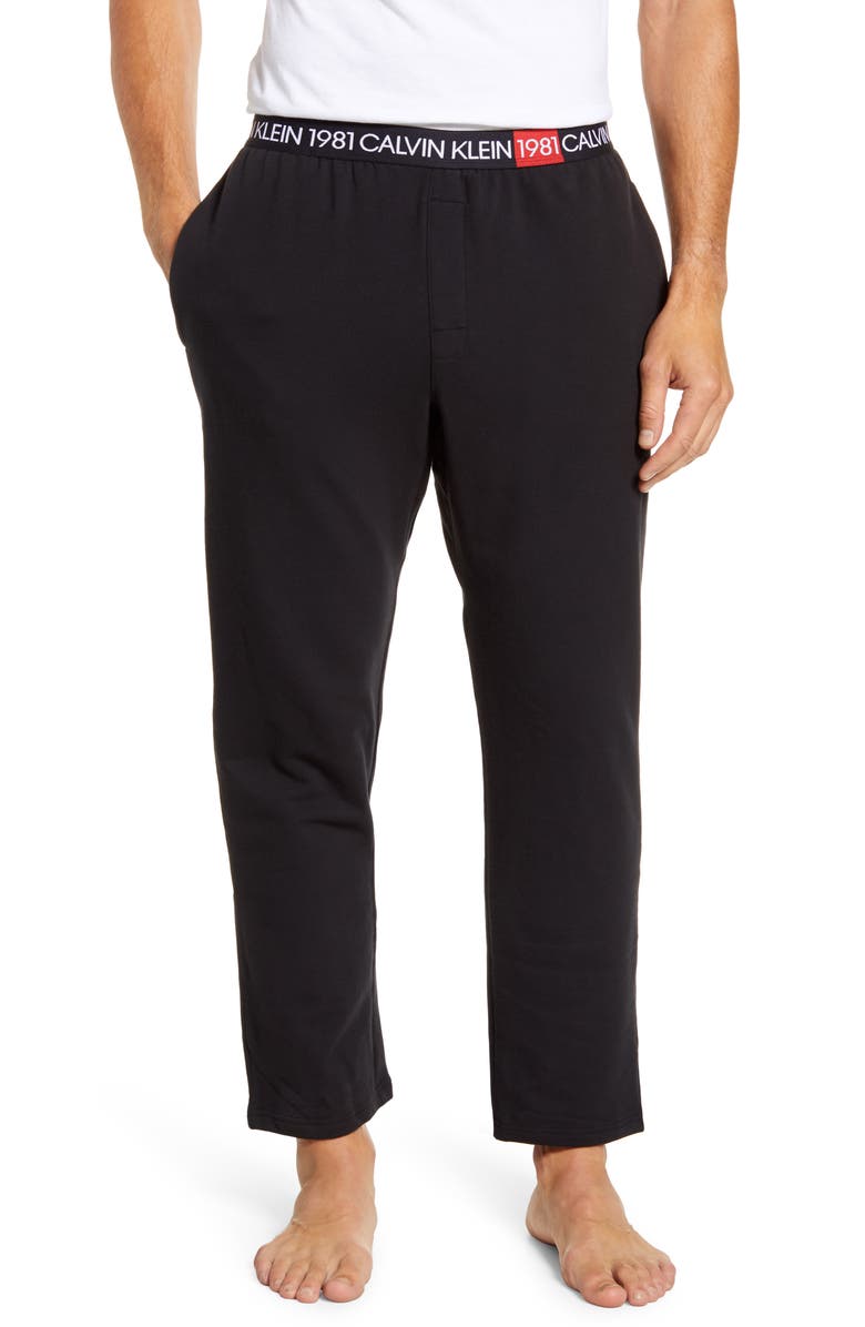 Calvin Klein Cotton Pajama Pants, Main, color, 