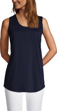 Lands' End Supima Cotton Tunic Tank Top