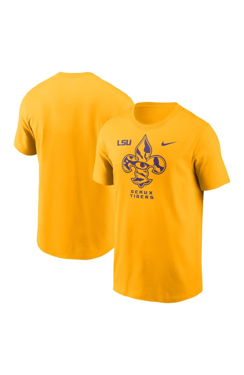 Nike Men's Nike Gold LSU Tigers Campus Local T-Shirt, Main, color, 