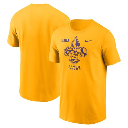 Nike Gold Lsu Tigers Campus Local T-shirt